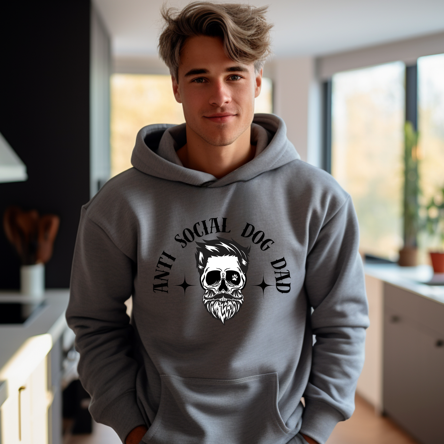 "Anti Social Dog Dad" -Hoodie