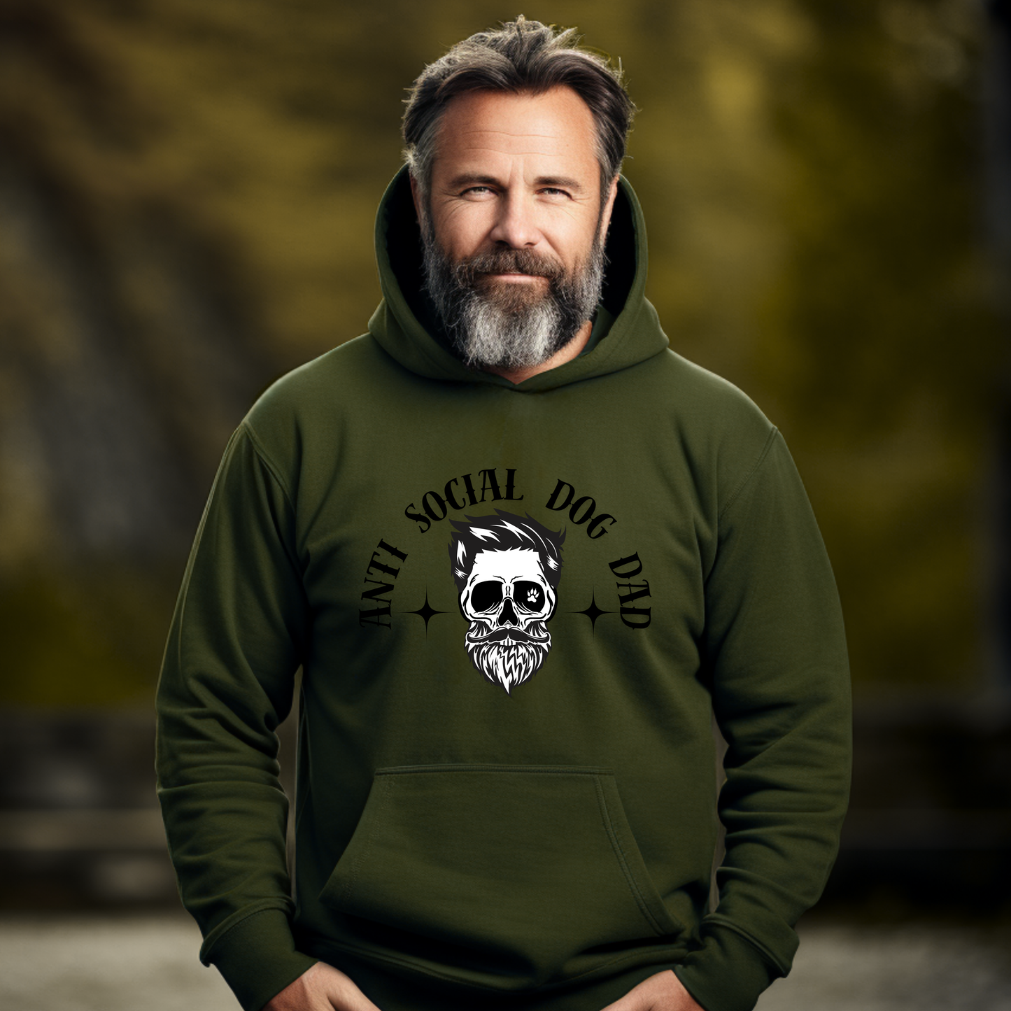 "Anti Social Dog Dad" -Hoodie