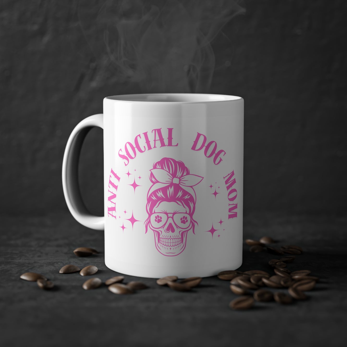Tasse - "Anti Social Dog Mom"