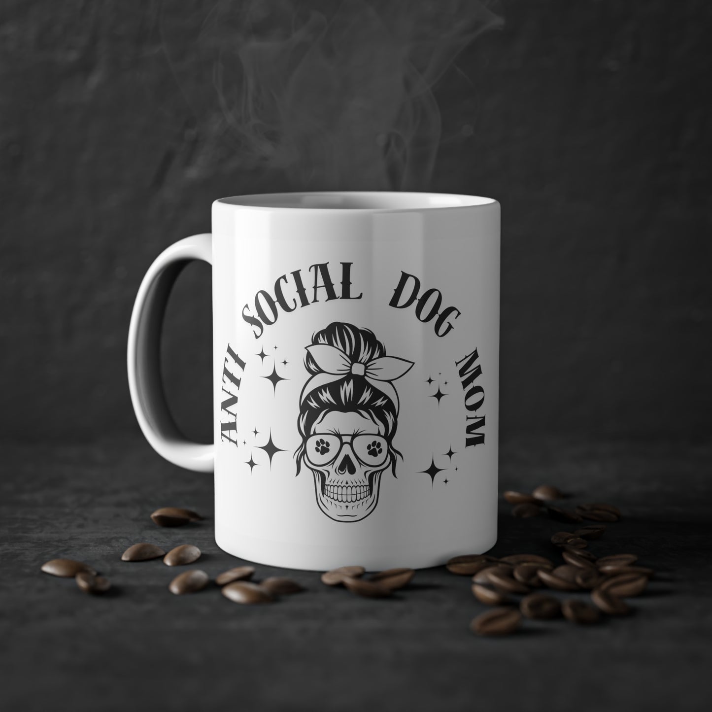 Tasse - "Anti Social Dog Mom"