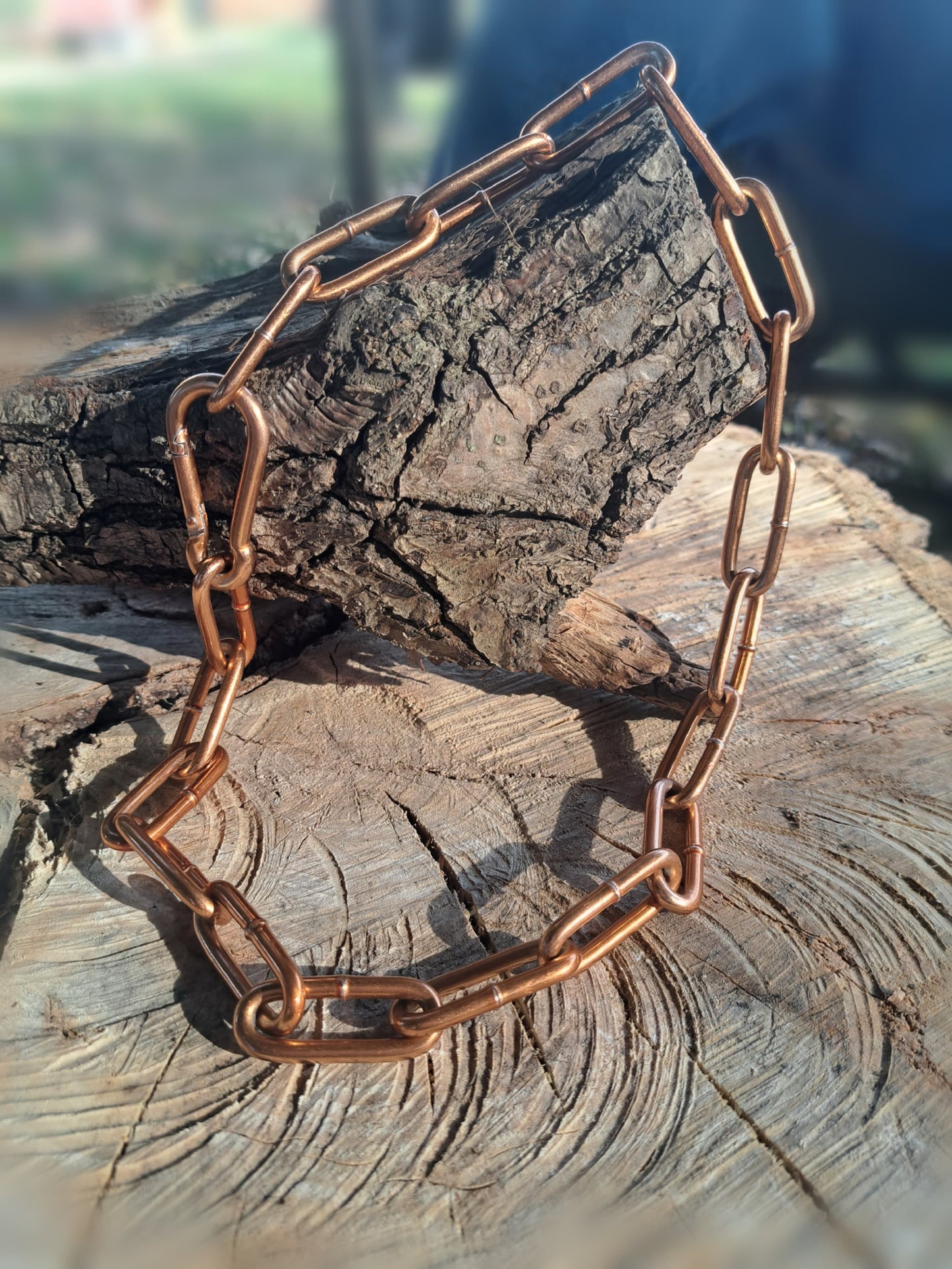 Kette , langgliedrig - bronze
