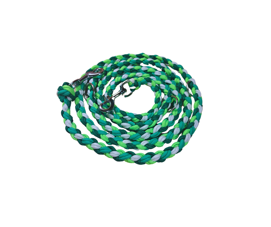 Paracord Leine -multicolor grün